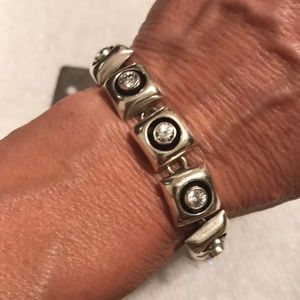 Sterling silver and CZ bracelet